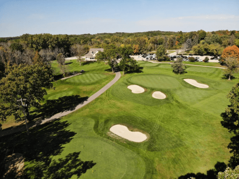 Bunkers on golf course
